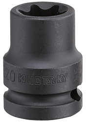 Головка торцевая ударная TORX Е-стандарт 3/4", E24, L = 56 мм KING TONY 657524M King Tony