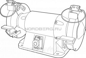 Точило электрическое Ø150 NORDBERG EG1505 Nordberg Automotive